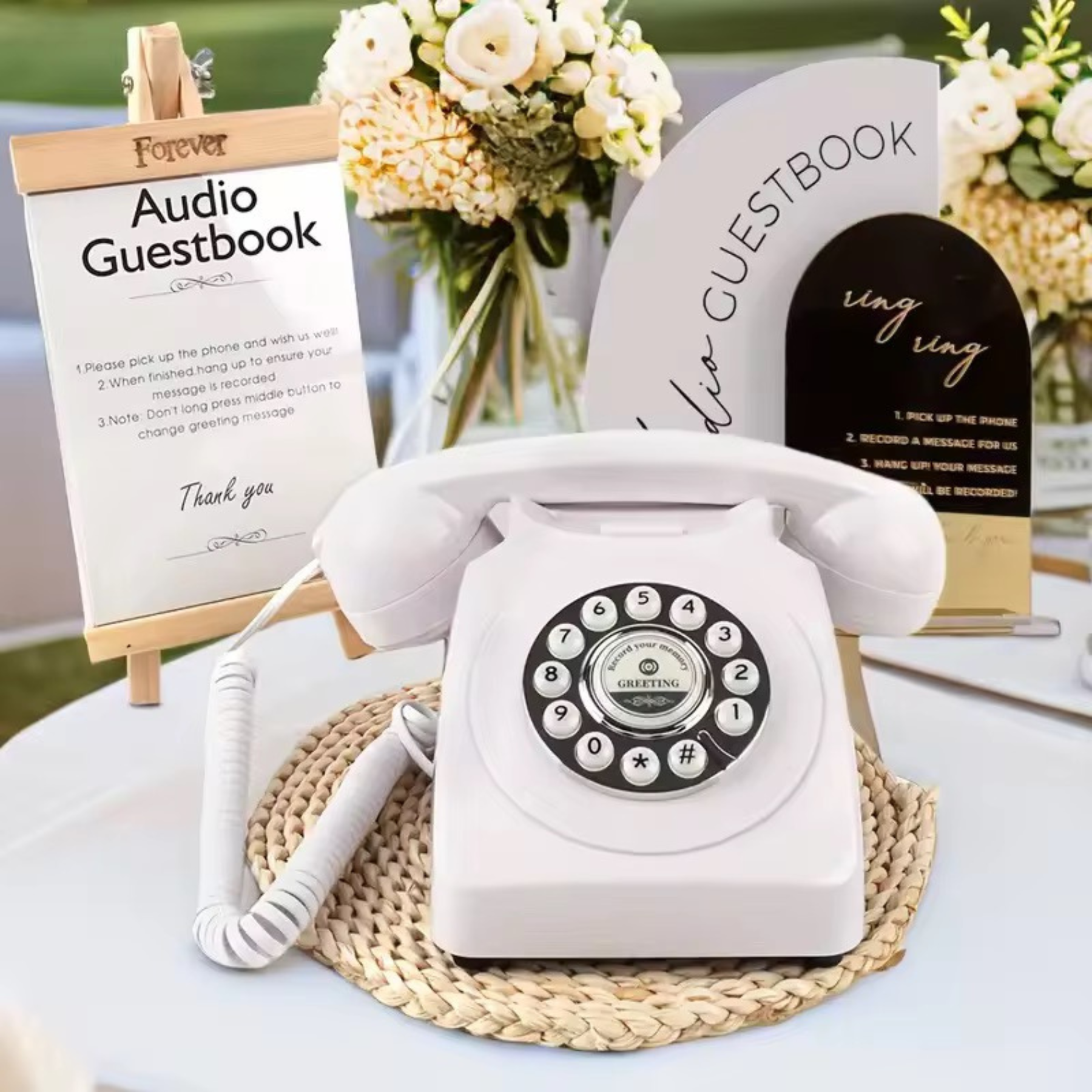 Audio Guestbook photo booth at an Atlanta event