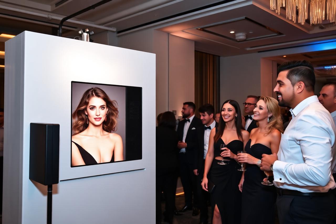 AI Portrait Booth photo booth at an Atlanta event